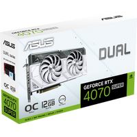 Видеокарта ASUS Dual GeForce RTX 4070 Super White OC Edition 12GB GDDR6X DUAL-RTX4070S-O12G-WHITE