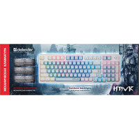 Клавиатура Defender Hawk GK-418 (белый, Outemu Brown)