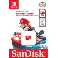 Карта памяти SanDisk For Nintendo Switch microSDXC SDSQXAO-128G-GN3ZN 128GB