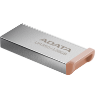 USB Flash ADATA UR350 128GB UR350-128G-RSR/BG (серебристый/коричневый)