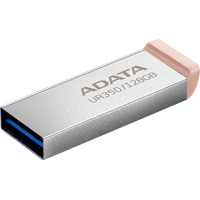 USB Flash ADATA UR350 128GB UR350-128G-RSR/BG (серебристый/коричневый)