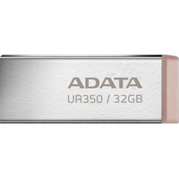 USB Flash ADATA UR350 32GB UR350-32G-RSR/BG (серебристый/коричневый)