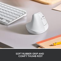 Вертикальная мышь Logitech Lift (белый)