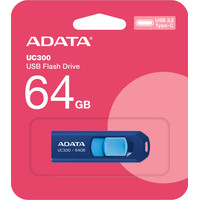 USB Flash ADATA UC300 64GB (синий/голубой)