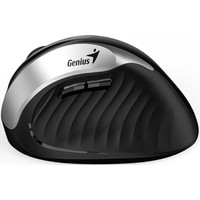 Вертикальная мышь Genius Ergo 8250S (черный/серебристый)