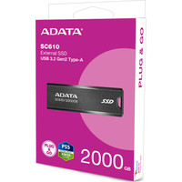 Внешний накопитель ADATA SC610 2TB SC610-2000G-CBK/RD