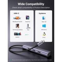 USB-хаб  Ugreen CM475 USB C to Ethernet 60600