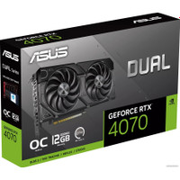 Видеокарта ASUS Dual GeForce RTX 4070 EVO OC Edition 12GB GDDR6X DUAL-RTX4070-O12G-EVO