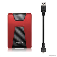 Внешний накопитель ADATA DashDrive Durable HD650 2TB AHD650-2TU31-CRD (красный)