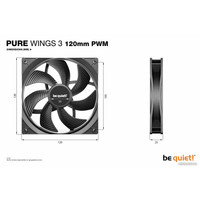 Вентилятор для корпуса be quiet! Pure Wings 3 120mm PWM BL105