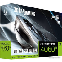 Видеокарта ZOTAC GeForce RTX 4060 Ti 8GB Twin Edge OC ZT-D40610H-10M