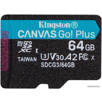 Карта памяти Kingston Canvas Go! Plus microSDXC 64GB (с адаптером)