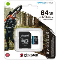 Карта памяти Kingston Canvas Go! Plus microSDXC 64GB (с адаптером)