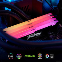 Оперативная память Kingston FURY Beast RGB 4x8ГБ DDR4 3600 МГц KF436C17BB2AK4/32