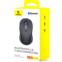 Мышь Baseus F02 Ergonomic Wireless Mouse (черный, без батарейки в комплекте)