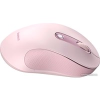 Мышь Baseus F02 Ergonomic Wireless Mouse (розовый, без батарейки в комплекте)