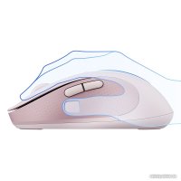 Мышь Baseus F02 Ergonomic Wireless Mouse (розовый, без батарейки в комплекте)