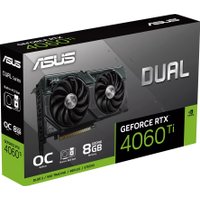 Видеокарта ASUS Dual GeForce RTX 4060 Ti SSD OC Edition 8GB GDDR6 DUAL-RTX4060TI-O8G-SSD