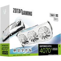 Видеокарта ZOTAC GeForce RTX 4070 Ti Super Trinity OC White Edition 16GB GDDR6X ZT-D40730Q-10P