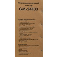 Игровой монитор GMNG GM-24F03