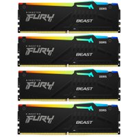 Оперативная память Kingston FURY Beast RGB 4x16ГБ DDR5 5200 МГц KF552C40BBAK4-64