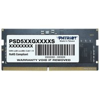 Оперативная память Patriot Signature Line 16 GB DDR5 SODIMM 5200 МГц PSD516G520081S
