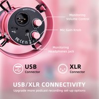 Проводной микрофон FIFINE T688 (розовый) Проводной микрофон FIFINE T688 (розовый)