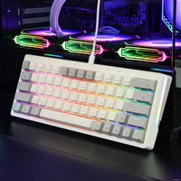 Клавиатура Cyberlynx ZA63 Pro Beige Gray Yellow (TNT Yellow)