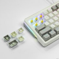 Клавиатура Cyberlynx ZA63 Pro Beige Gray Yellow (TNT Yellow)