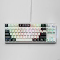 Клавиатура Cyberlynx ZA87 White Black Orange (TNT Yellow) Клавиатура Cyberlynx ZA87 White Black Orange (TNT Yellow)