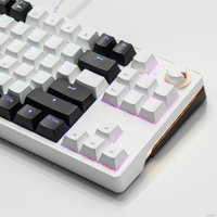 Клавиатура Cyberlynx ZA87 White Black Orange (TNT Yellow) Клавиатура Cyberlynx ZA87 White Black Orange (TNT Yellow)