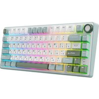 Клавиатура Royal Kludge R75 RGB Sky Cyan (RK Silver)