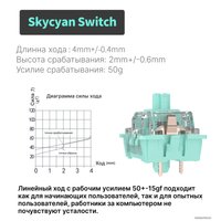 Клавиатура Royal Kludge RK-H81 RGB White Night (RK Brown)