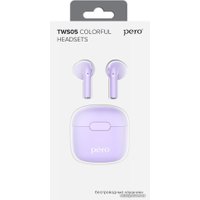 Наушники Pero TWS05 Colorful (сиреневый)