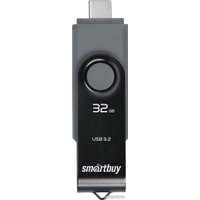USB Flash SmartBuy Twist Dual 32GB (черный)