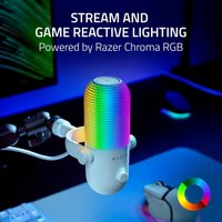 Проводной микрофон Razer Seiren V3 Chroma Mercury White