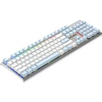 Клавиатура A4Tech Fstyler FS100 Neon (серебристый/голубой)