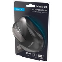 Мышь Maxvi MWS-02 (черный)