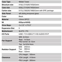 Корпус Powerleap I9PRO (черный) (без вентиляторов) 