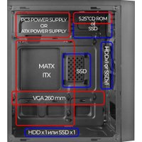 Корпус Ginzzu B410