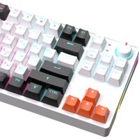 Клавиатура JEGG ZA87 Pro White Black Orange (TNT Yellow)