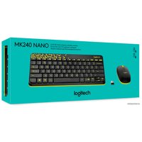 Офисный набор Logitech MK240 Nano 920-008198 (черный)