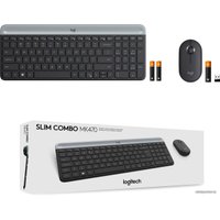 Офисный набор Logitech MK470 Slim Wireless Combo 920-009204 (графитовый) Офисный набор Logitech MK470 Slim Wireless Combo 920-009204 (графитовый)
