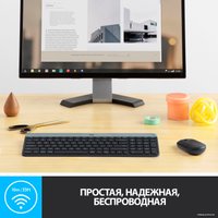 Офисный набор Logitech MK470 Slim Wireless Combo 920-009204 (графитовый) Офисный набор Logitech MK470 Slim Wireless Combo 920-009204 (графитовый)