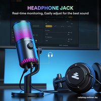 Проводной микрофон Maono DM30 RGB (белый)