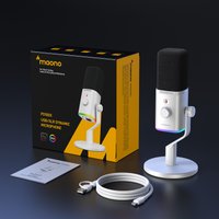 Проводной микрофон Maono PD100X (белый)