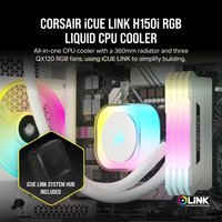 Система жидкостного охлаждения для процессора Corsair iCUE LINK H150i RGB White CW-9061006-WW