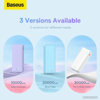 Внешний аккумулятор Baseus Airpow Fast Charge Power Bank 20W 10000mAh (сиреневый)