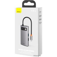 Док-станция Baseus Metal Gleam Series 4 in 1 Multifunctional Type-C CAHUB-CY0G