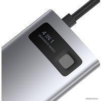 Док-станция Baseus Metal Gleam Series 4 in 1 Multifunctional Type-C CAHUB-CY0G